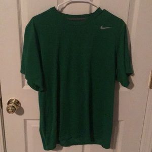 Green Nike dri-fit shirt